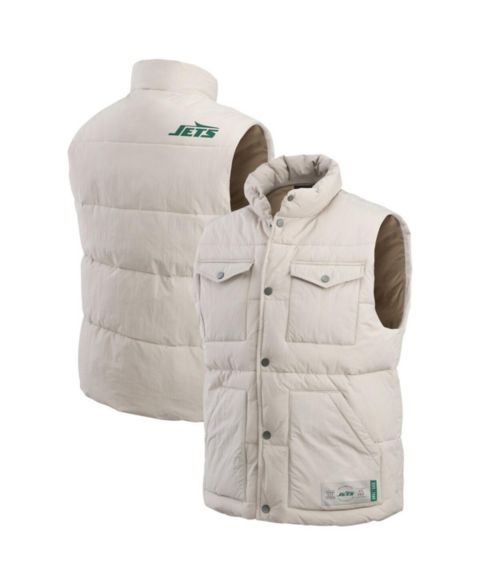 Мужской жилет Fanatics Darius Rucker Collection by Cream New York Jets Puffer Full-Snap Vest