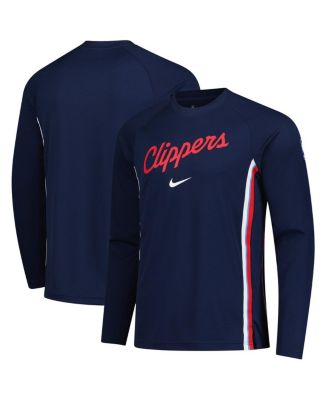 Nike - Men's Navy LA Clippers 2025/26 Authentic Pre-Game Legend Dri-FIT Long Sleeve Shooting Shirt