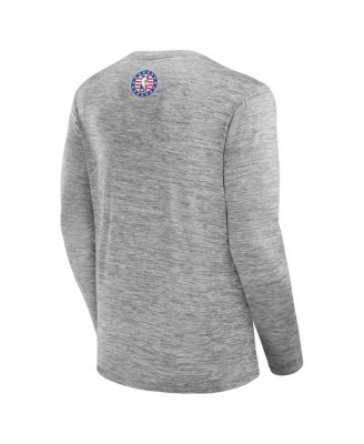 Men's Heather Gray Milwaukee Bucks NBA Hoops for Troops Long Sleeve T-Shirt