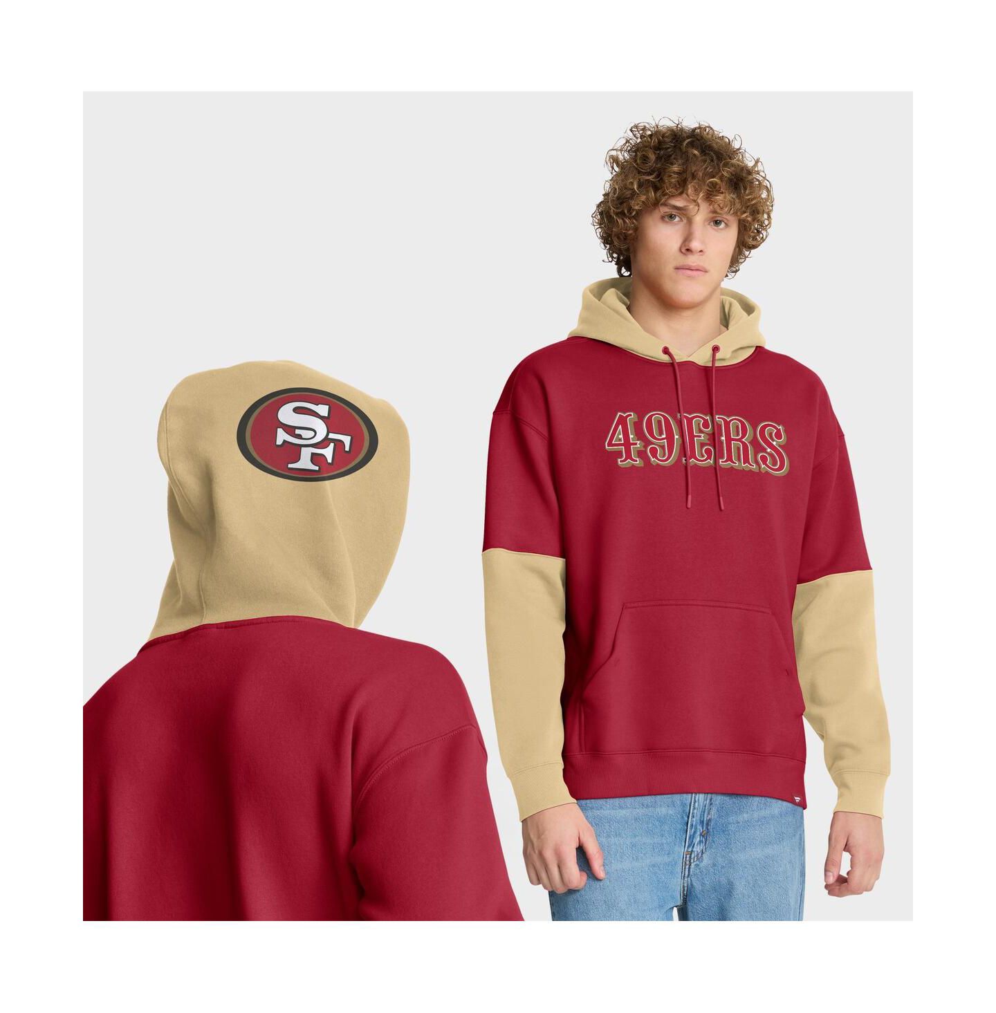 Мужское худи Fanatics San Francisco 49ers Helmet, Scarlet — фото 1