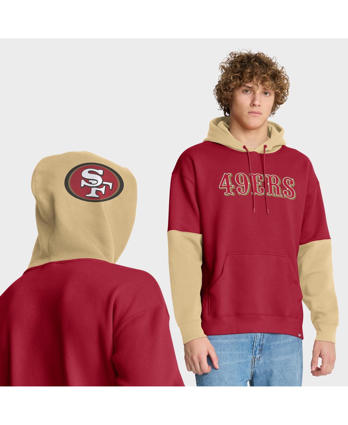 Fanatics Men's Scarlet San Francisco 49ers Helmet Pullover Hoodie