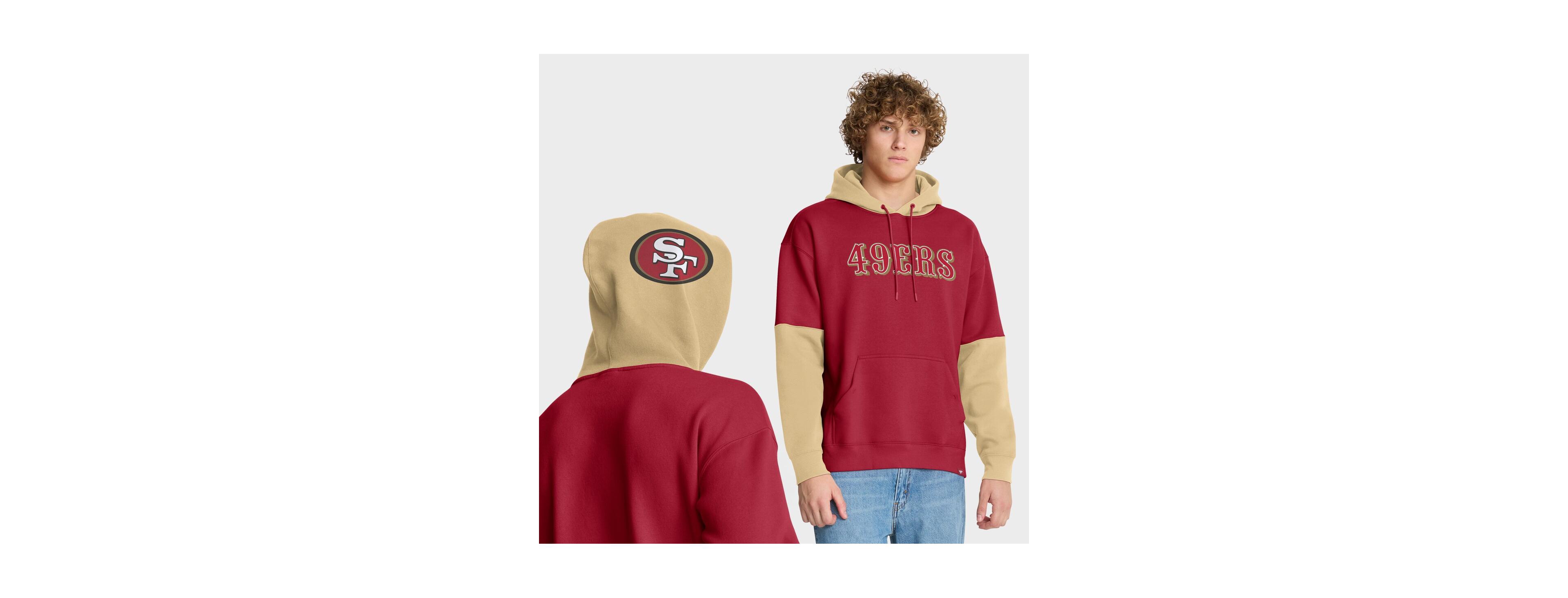 Fanatics Men's Scarlet San Francisco 49ers Helmet Pullover Hoodie