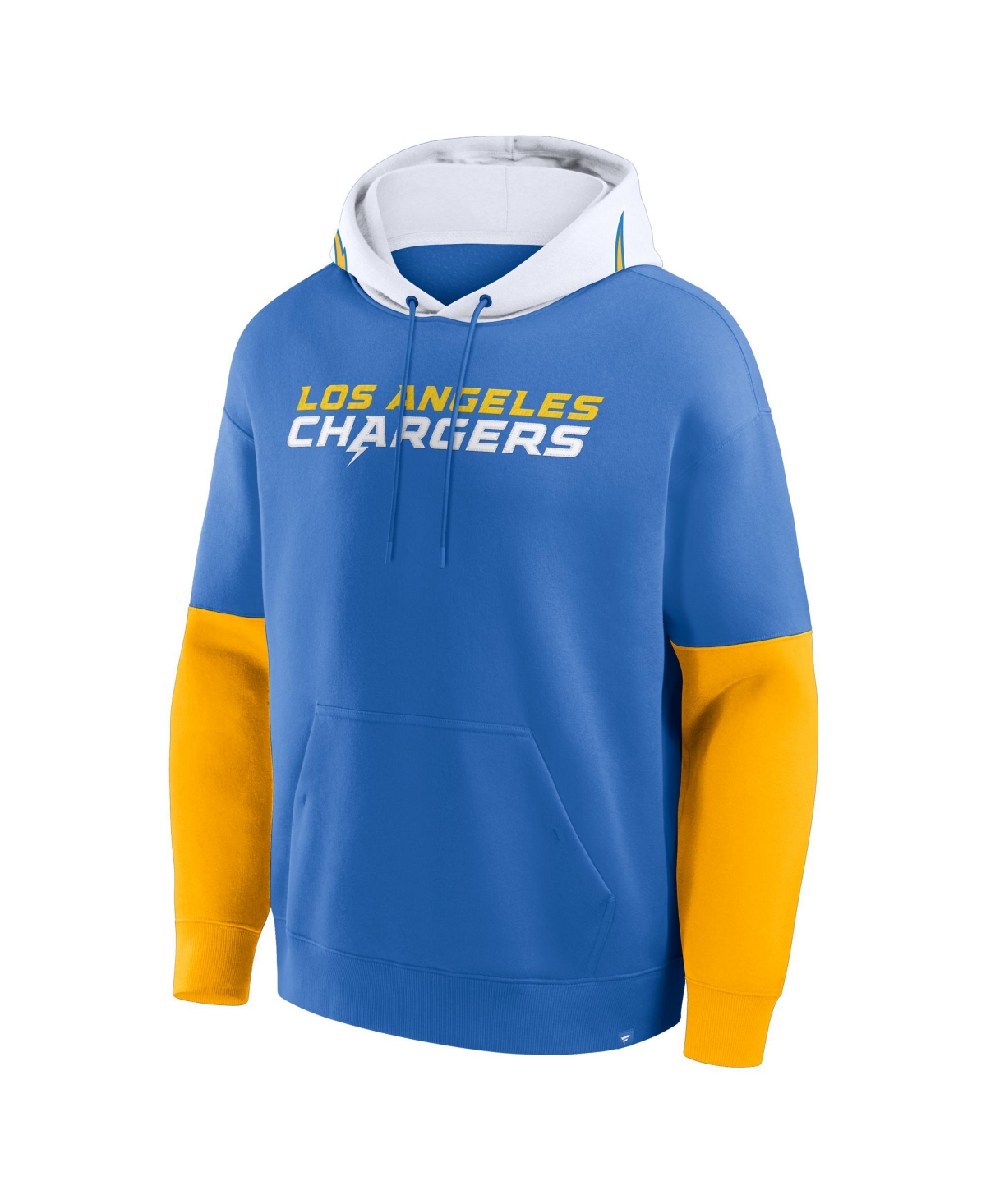 Fanatics Men's Powder Blue Los Angeles Chargers Helmet Pullover Hoodie