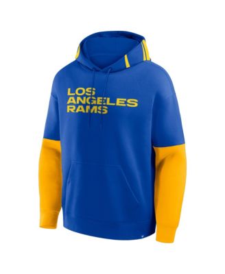 Men's Royal Los Angeles Rams Helmet Pullover Hoodie