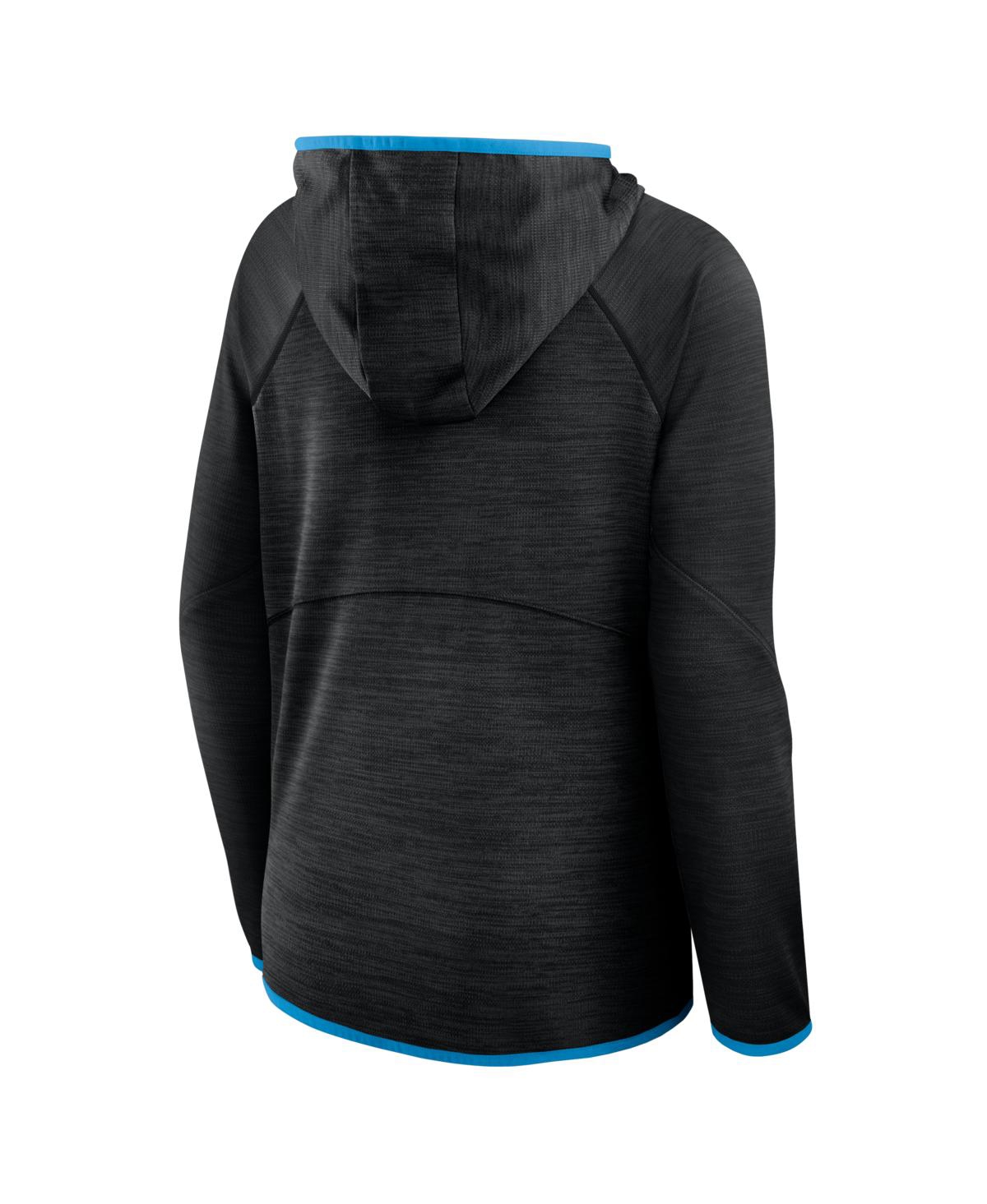 Fanatics Women's Black Carolina Panthers Redzone End Around Pass Raglan Full-zip Hoodie In Black