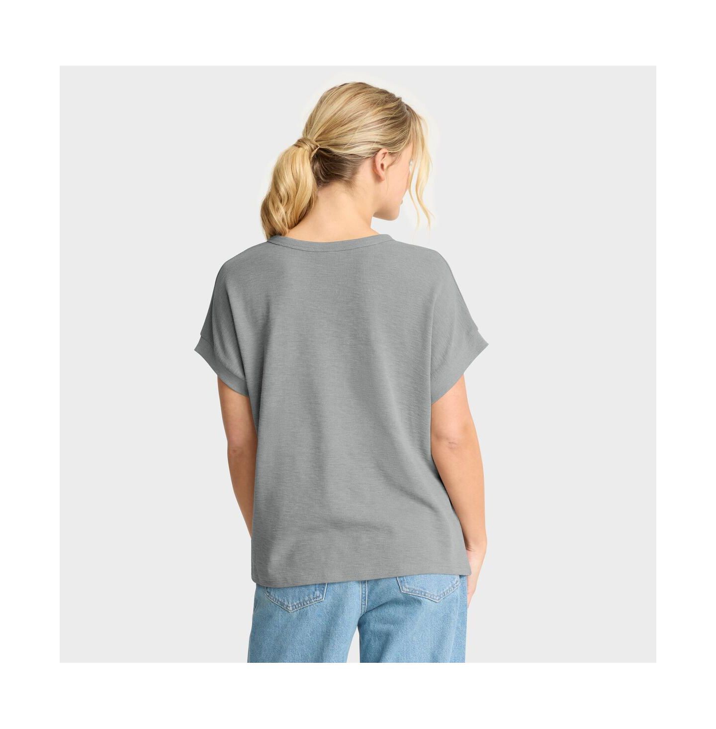 Женская рубашка Fanatics Heather Gray Philadelphia Eagles Oversized Hometown Premium Henley — фото 2