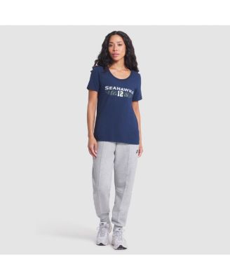 Women's College Navy Seattle Seahawks 2025 Rivalries Collection Slub Dri-FIT T-Shirt