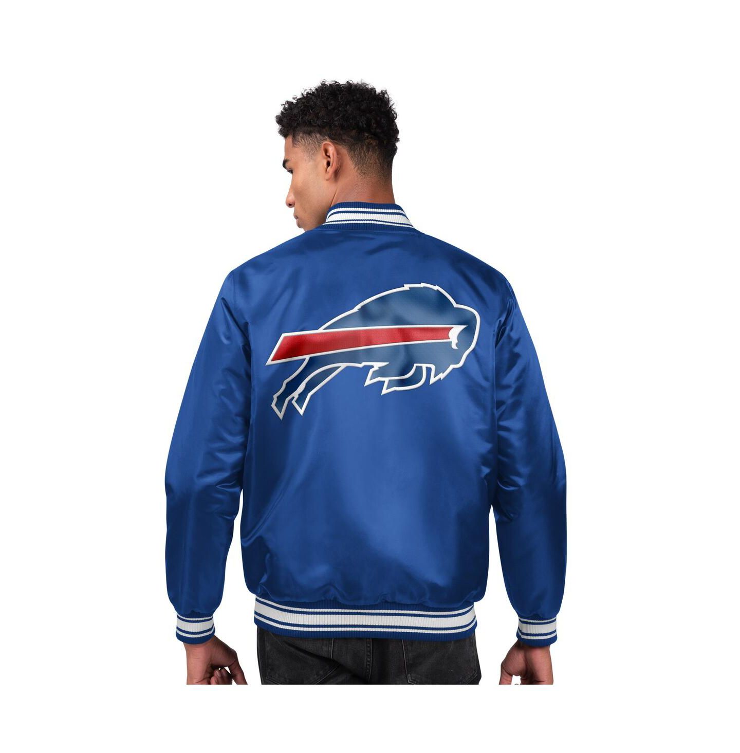 Мужская куртка Starter Royal Buffalo Bills Locker Room Satin Full-Snap Varsity — фото 2