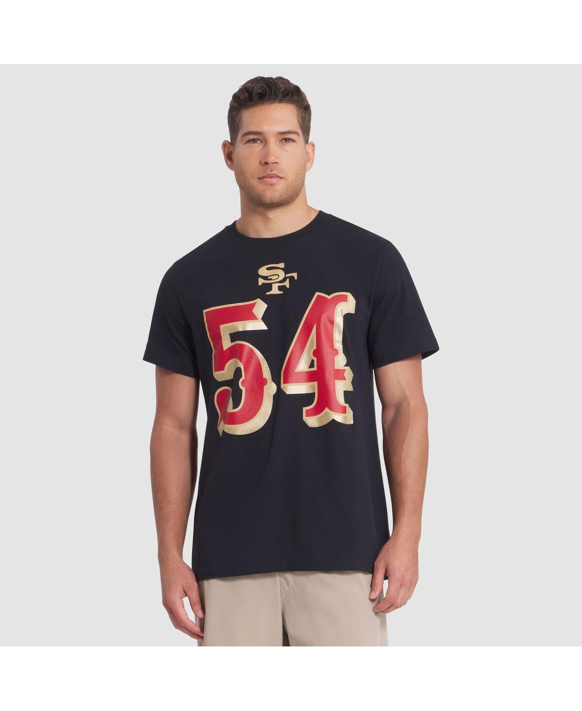 Nike Men's Fred Warner Black San Francisco 49ers 2025 Rivalries Collection Player Name Number T-Shirt