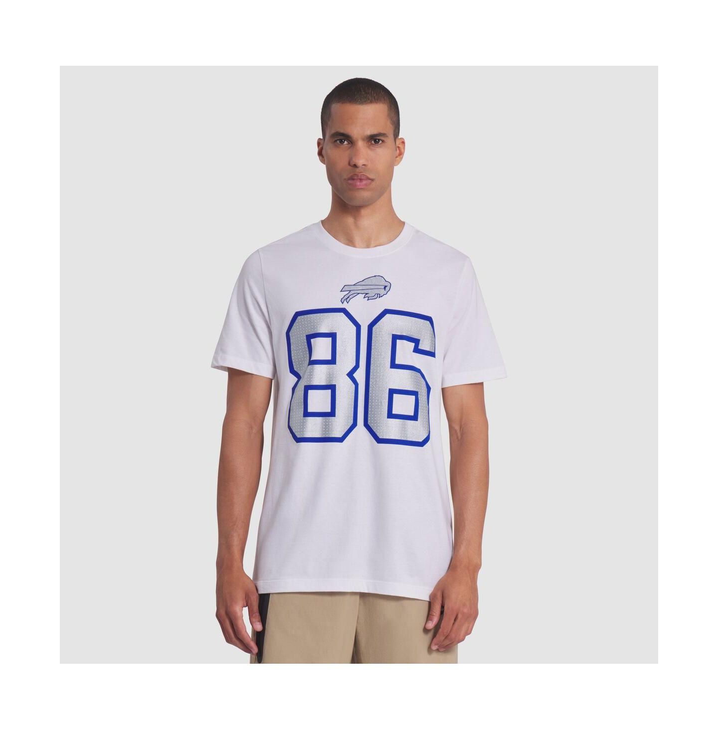 Мужская футболка Nike Dalton Kincaid White Buffalo Bills 2025 Rivalries Collection Player Name & Number — фото 1