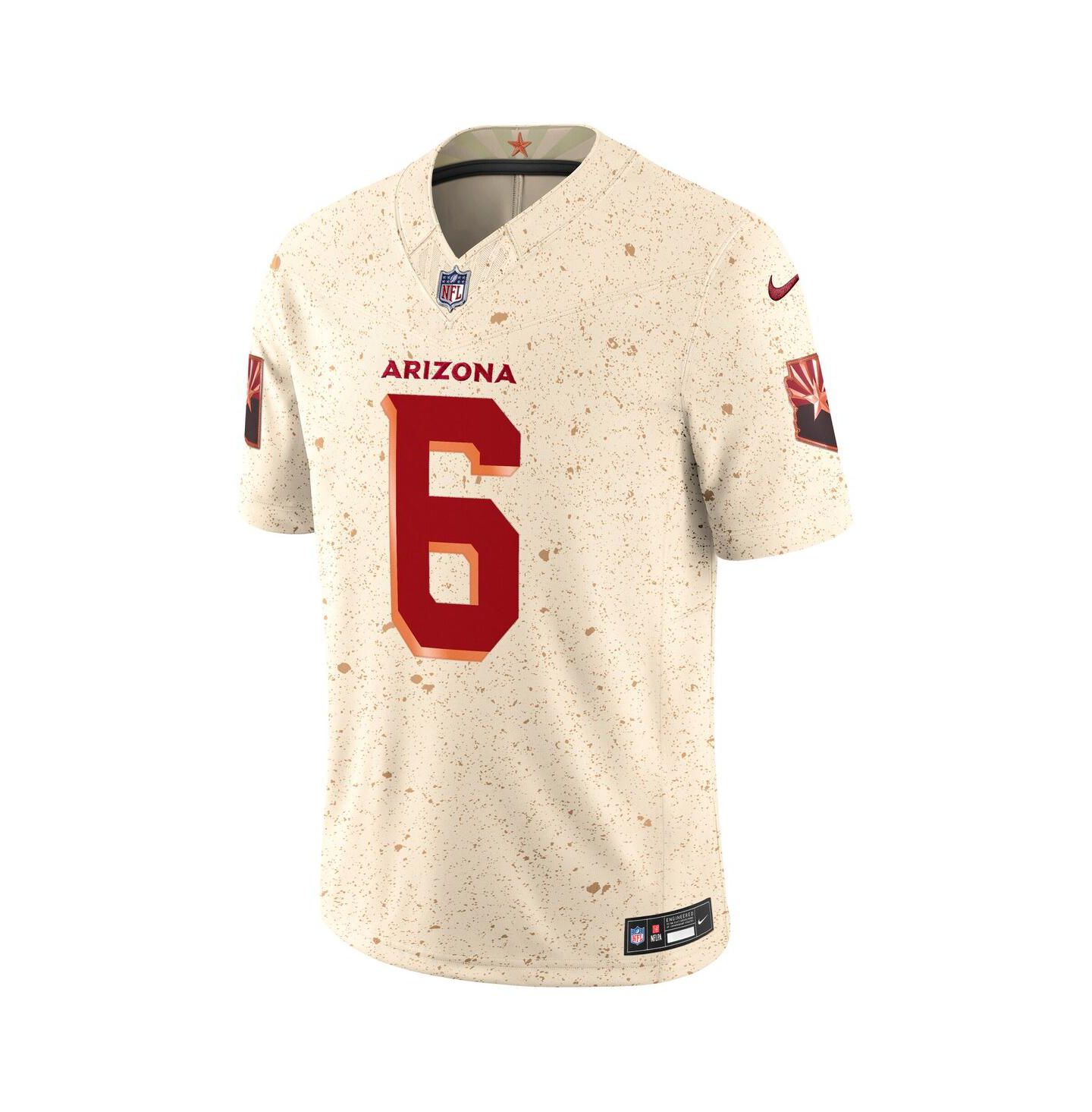 Мужской топ Nike James Conner Natural Arizona Cardinals 2025 Rivalries Collection Limited Jersey — фото 2
