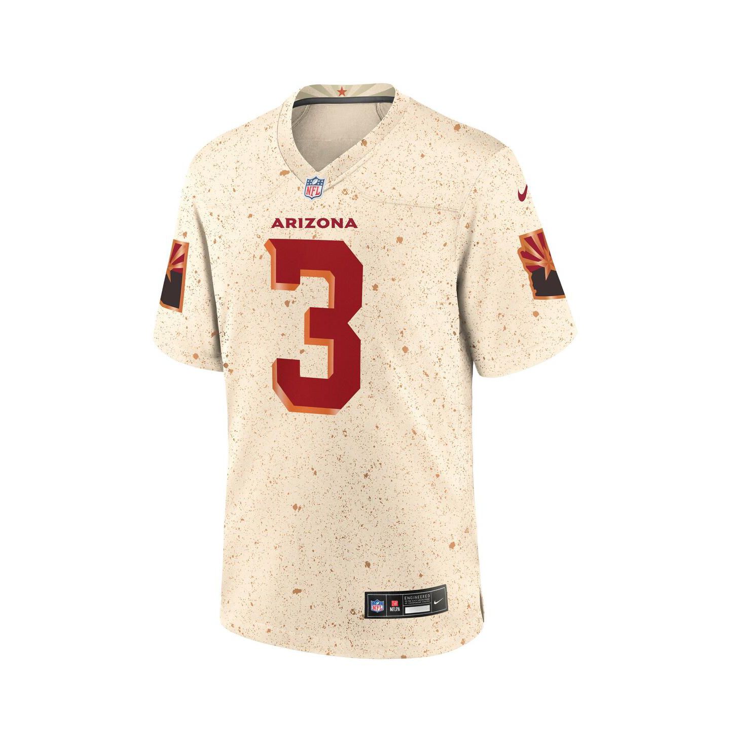 Мужской топ Nike Budda Baker Natural Arizona Cardinals 2025 Rivalries Collection Game Jersey — фото 2