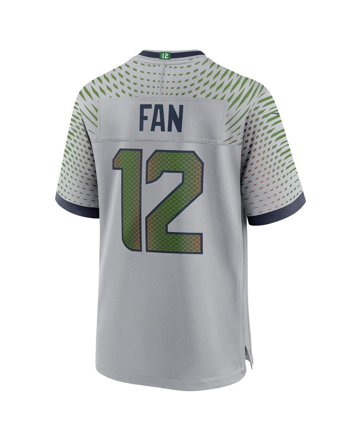 Nike Men's 12s Wolf Gray Seattle Seahawks 2025 Rivalries Collection Game Jersey