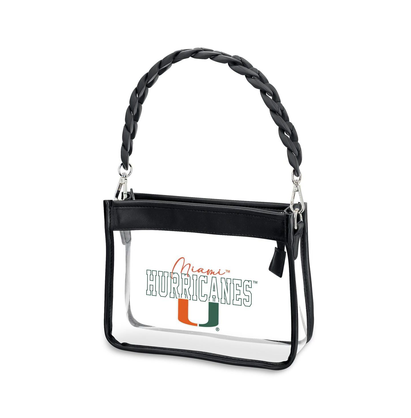 Женская сумка WEAR by Erin Andrews Miami Hurricanes Plastic Chain Mini Crossbody — фото 3