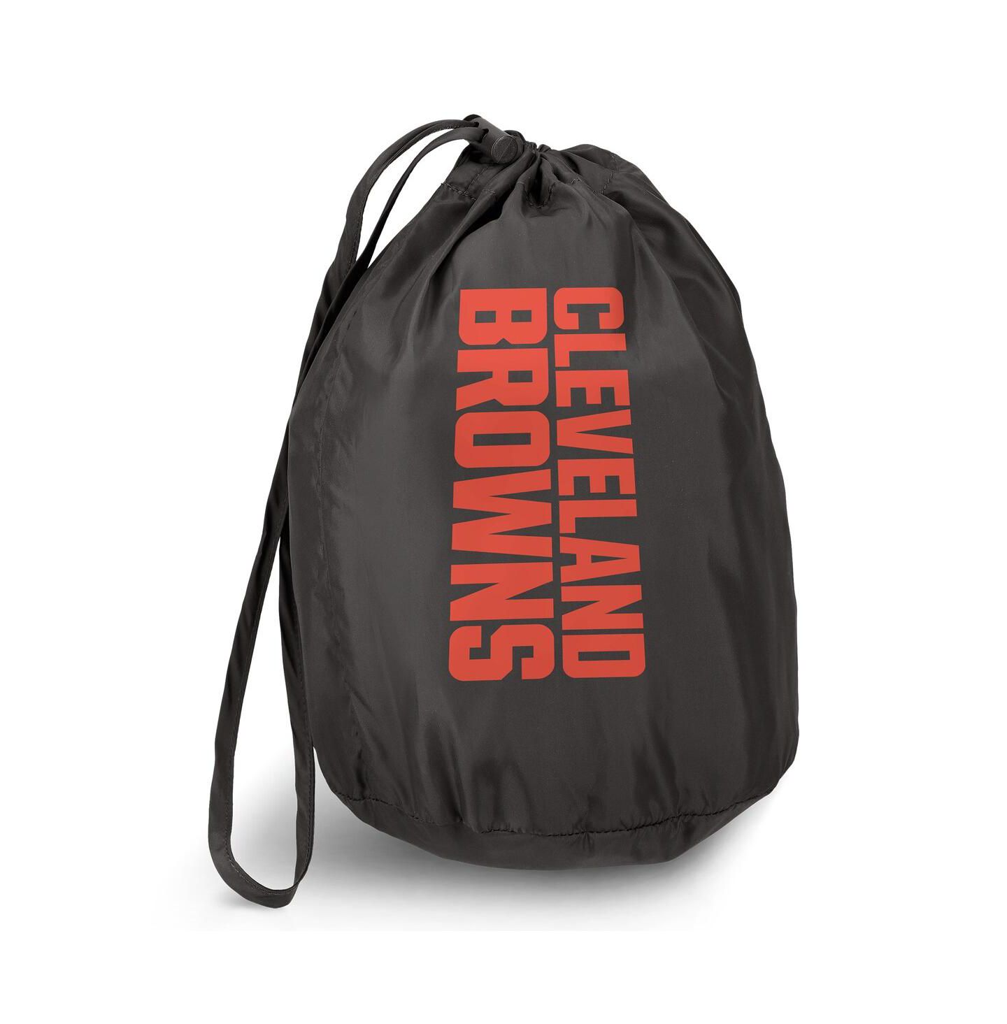 Мужской жилет Fanatics Darius Rucker Collection by x NFL Black Cleveland Browns Packable Full-Zip Vest with Travel Bag — фото 4