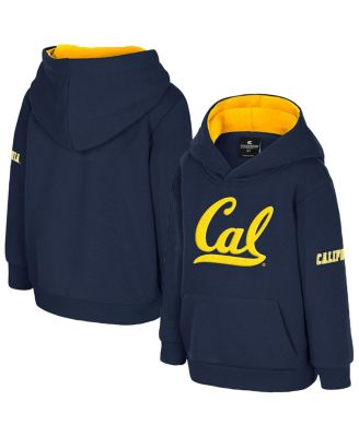 Colosseum - Toddler Navy Cal Bears Big Logo Volume Fleece Pullover Hoodie