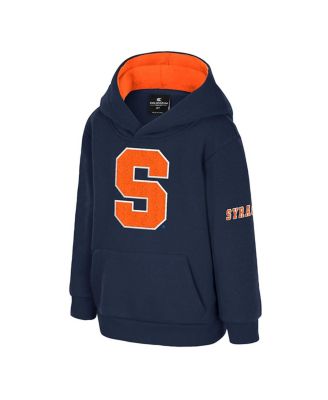 Toddler Navy Syracuse Orange Big Logo Volume Fleece Pullover Hoodie