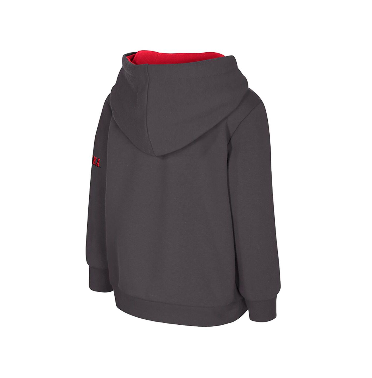 Худи Colosseum Charcoal Nebraska Huskers Big Logo Volume Fleece Pullover для мальчиков-малышей — фото 3