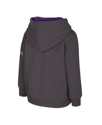 Toddler Charcoal Washington Huskies Big Logo Volume Fleece Pullover Hoodie