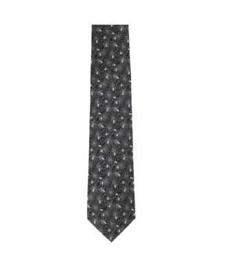 Men's Venom Spider Web Motif Novelty Silk Necktie