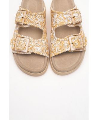 Milana Leather Double Strap Sandal (Women)