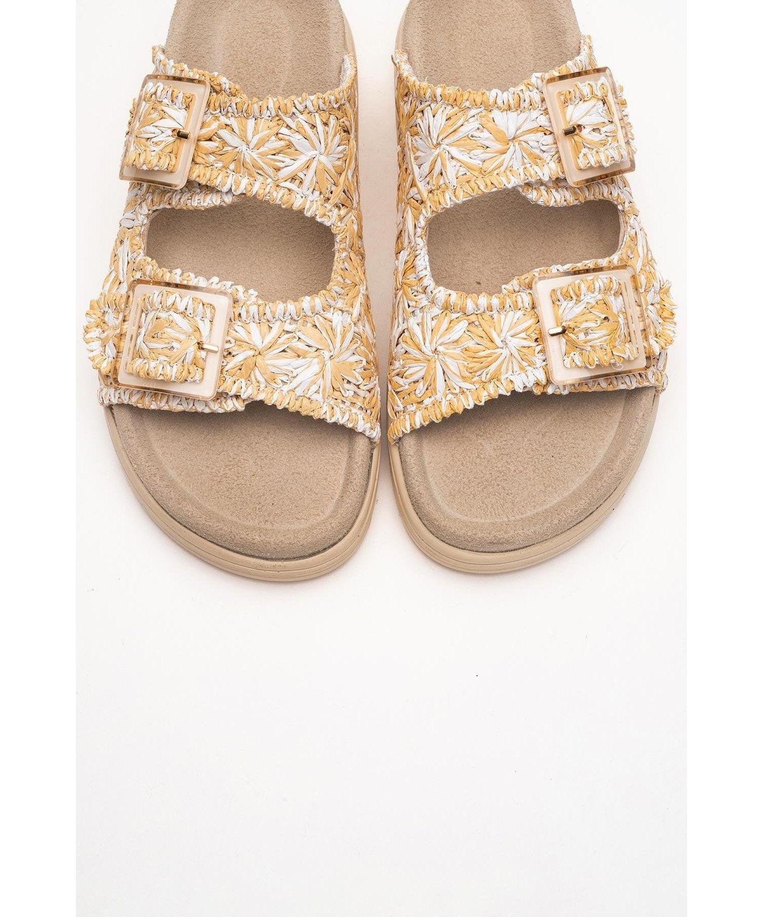 Milana Leather Double Strap Sandal (Women)