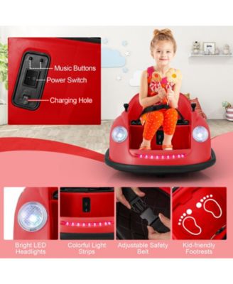 12V Electric Kids Bumper Car with Remote Control and Spinning Fun