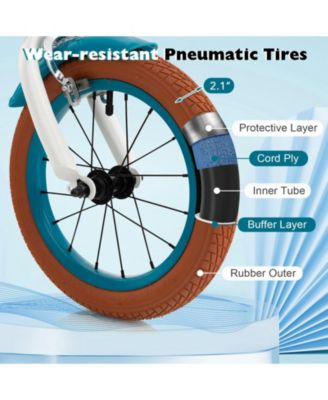 12 Inch Kids Bike with Adjustable Handlebar and Removable Basket for Ages 3–4