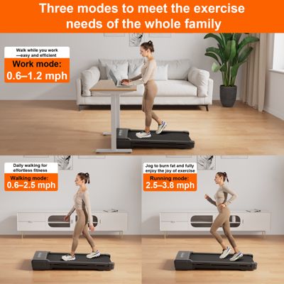 Superun Z10 12% Auto Incline Smart Walking Pad Treadmill with remote control