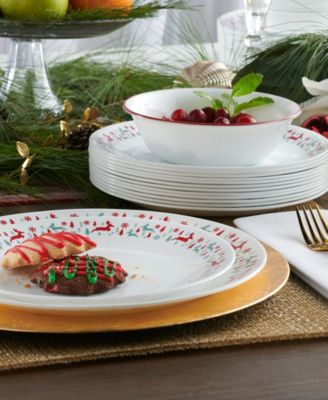 Winter Berries 18 Pc. Dinnerware Set, Service For 6