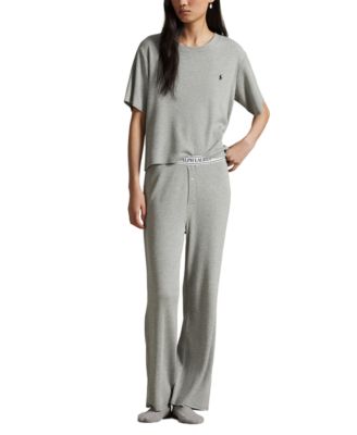 Polo Ralph Lauren - Women's 2-Piece Short Sleeves Top and Pants Pajama Set