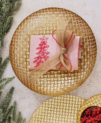 Rufolo Basketweave Large Shallow Bowl