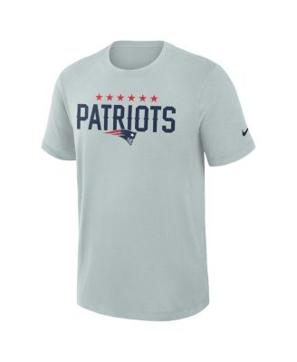 Men's Silver New England Patriots 2025 Rivalries Collection Slub Dri-FIT T-Shirt