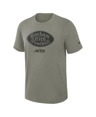 Men's Dark Stucco New York Jets 2025 Rivalries Collection Slub Dri-FIT T-Shirt