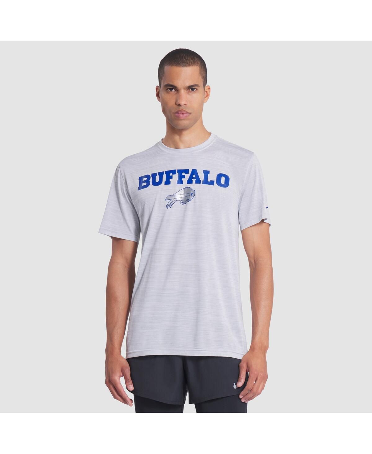 Мужская белая футболка из коллекции Buffalo Bills 2025 Rivalries Sideline Velocity Dri-FIT из коллекции Rivalries