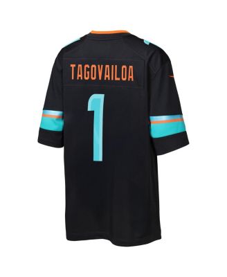 Big Boys and Girls Tua Tagovailoa Pitch Blue Miami Dolphins 2025 Rivalries Collection Game Jersey
