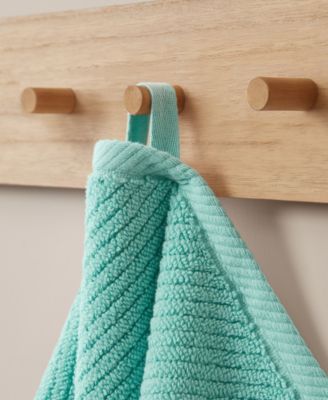 Diagonal Ribbed Cotton 6-Pc. Towel Set