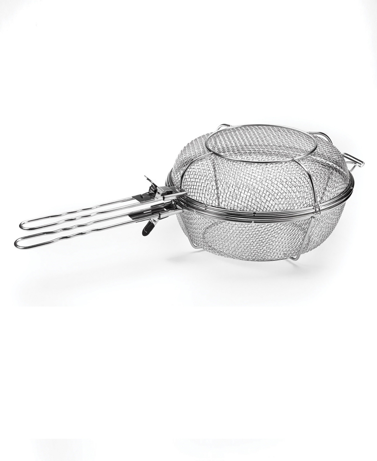Outset Stainless Steel 3 In 1 Chef Basket In Silver