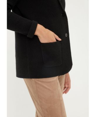 Women's Merino Wool Blend Blazer