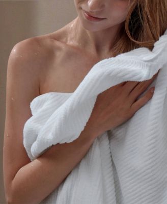 Diagonal Ribbed Cotton 4-Pc. Hand Towel Set