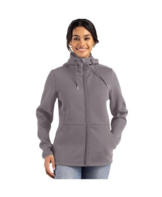 Women's Cutter and Buck Roam Epic Comfort Recycled Full Zip Hooded Jacket