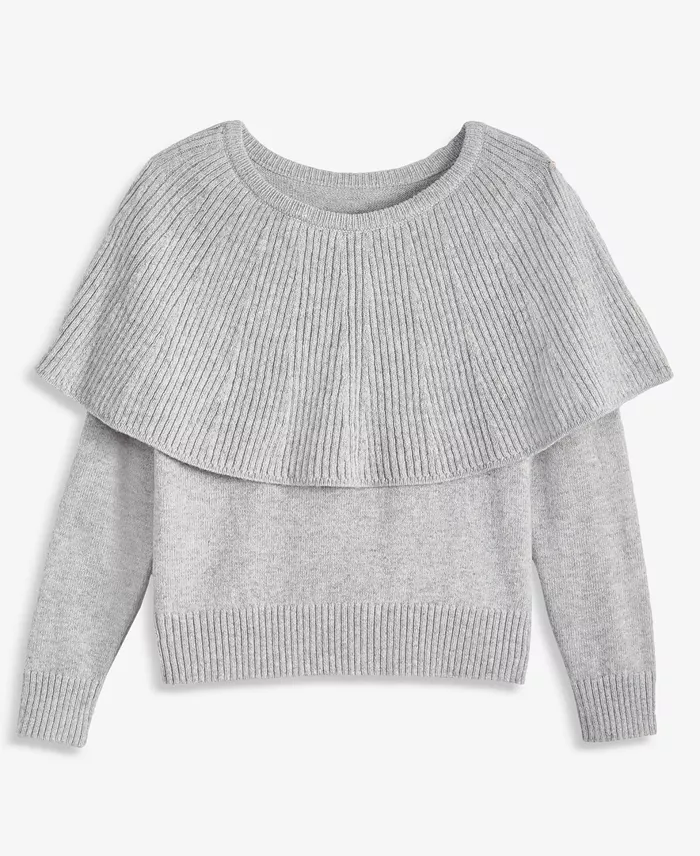 Women's Long Sleeve Cape Sweater - thumbnail 4