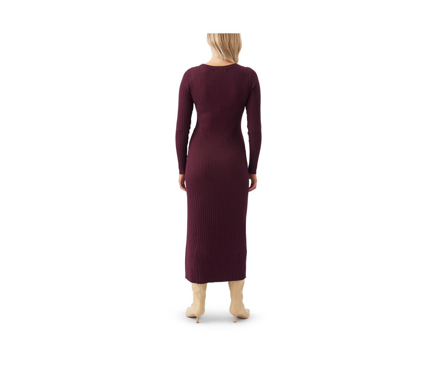 Женское платье Ripe Maternity Maternity Eden Knit Nursing, цвет: Тёмно-бордовый — фото 3