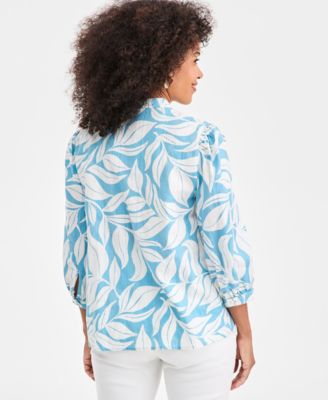 Women's 3/4-Sleeve Peasant Shirt, Macy's Exclusive