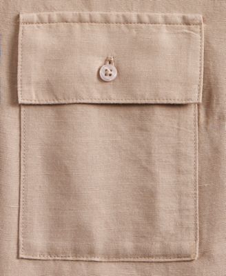 Women's Tie-Sleeve Chambray Tie-Waist Blouse, Macy's Exclusive