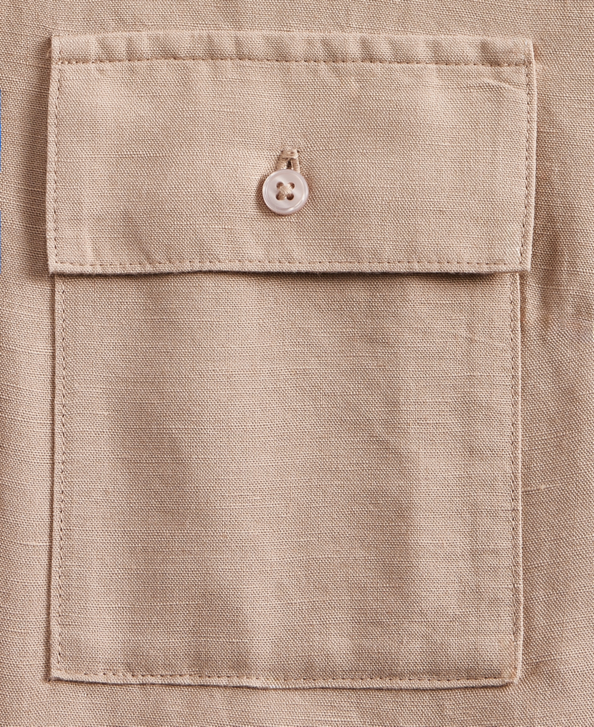 Inc International Concepts Women's Tie-sleeve Chambray Tie-waist Blouse, Macy's Exclusive In Neutral