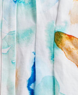 Women's Printed Seamed-Waist Sleeveless Shirt, Macy's Exclusive 