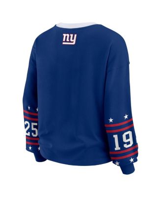 Women's Royal New York Giants Sport Long-Sleeve T-Shirt