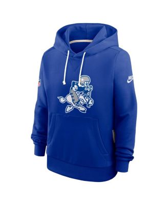 Women's Royal Dallas Cowboys Throwback Sideline Standard Issue Dri-FIT Hoodie
