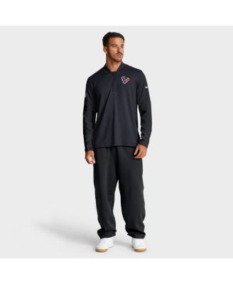 Men's Navy Houston Texans Sideline Dri-FIT Half-Zip Pullover